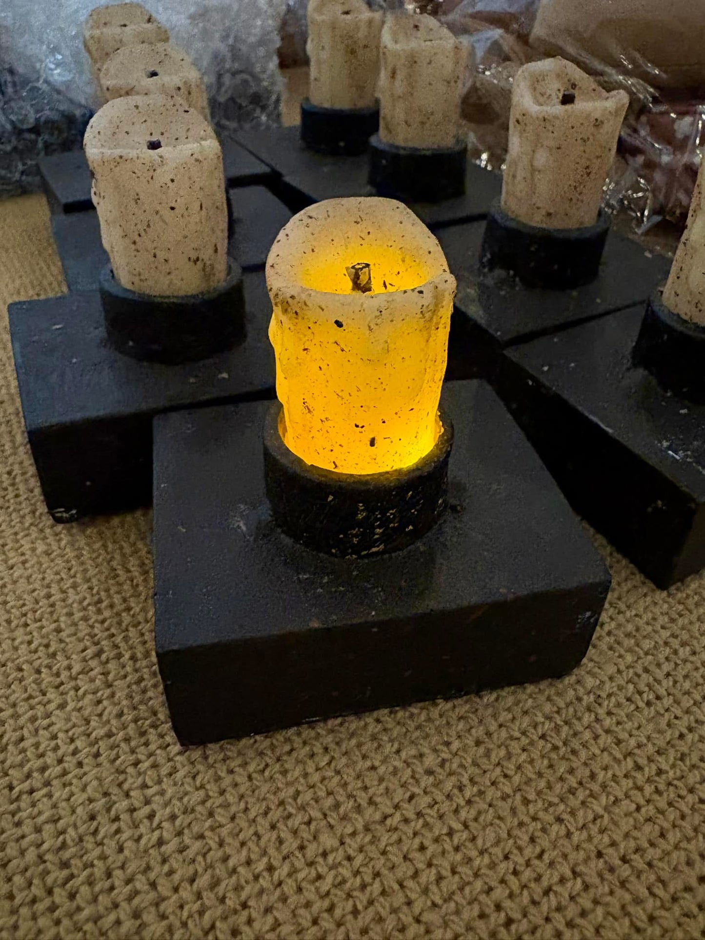 Prim Drip Nook Candle (timer)